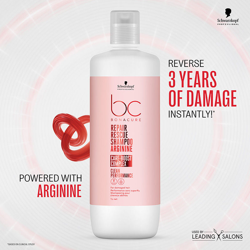 Schwarzkopf Professional Bonacure Repair Rescue Shampoo, 1000ml Buy at Indicrest Image 3