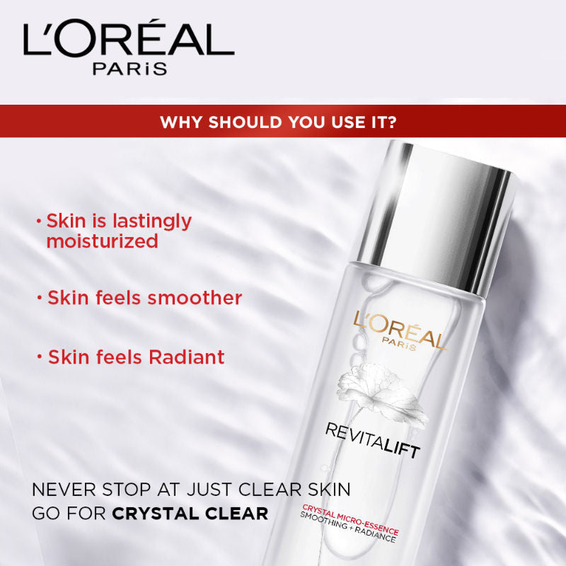 L'Oreal Paris Revitalift Crystal Micro-Essence With Salicylic Acid, 130ml Buy at Indicrest Image 4