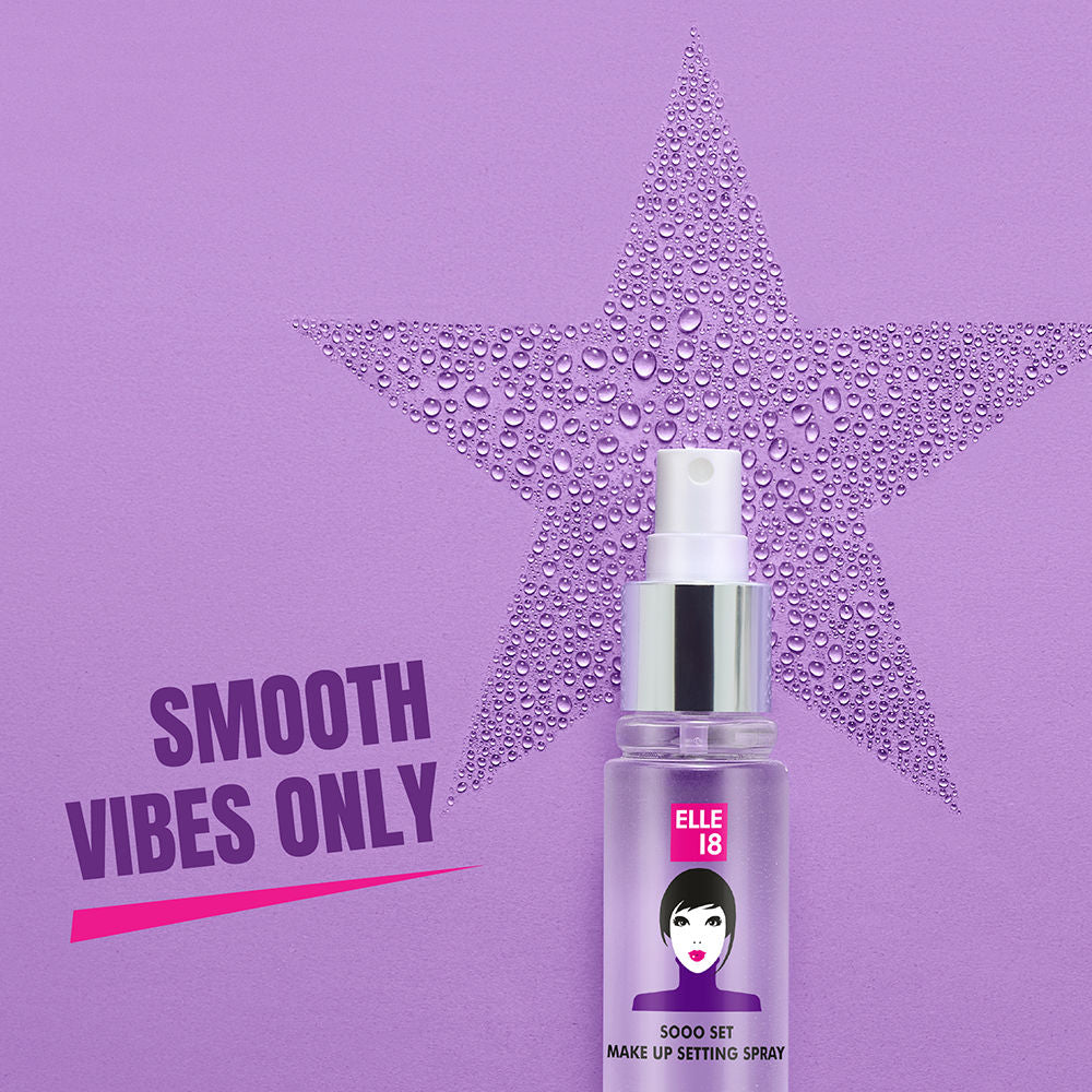 Elle 18 Hydrating Sooo Set Setting Spray With Niacimide For Moisturised Skin, 60ml Buy at Indicrest Image 7