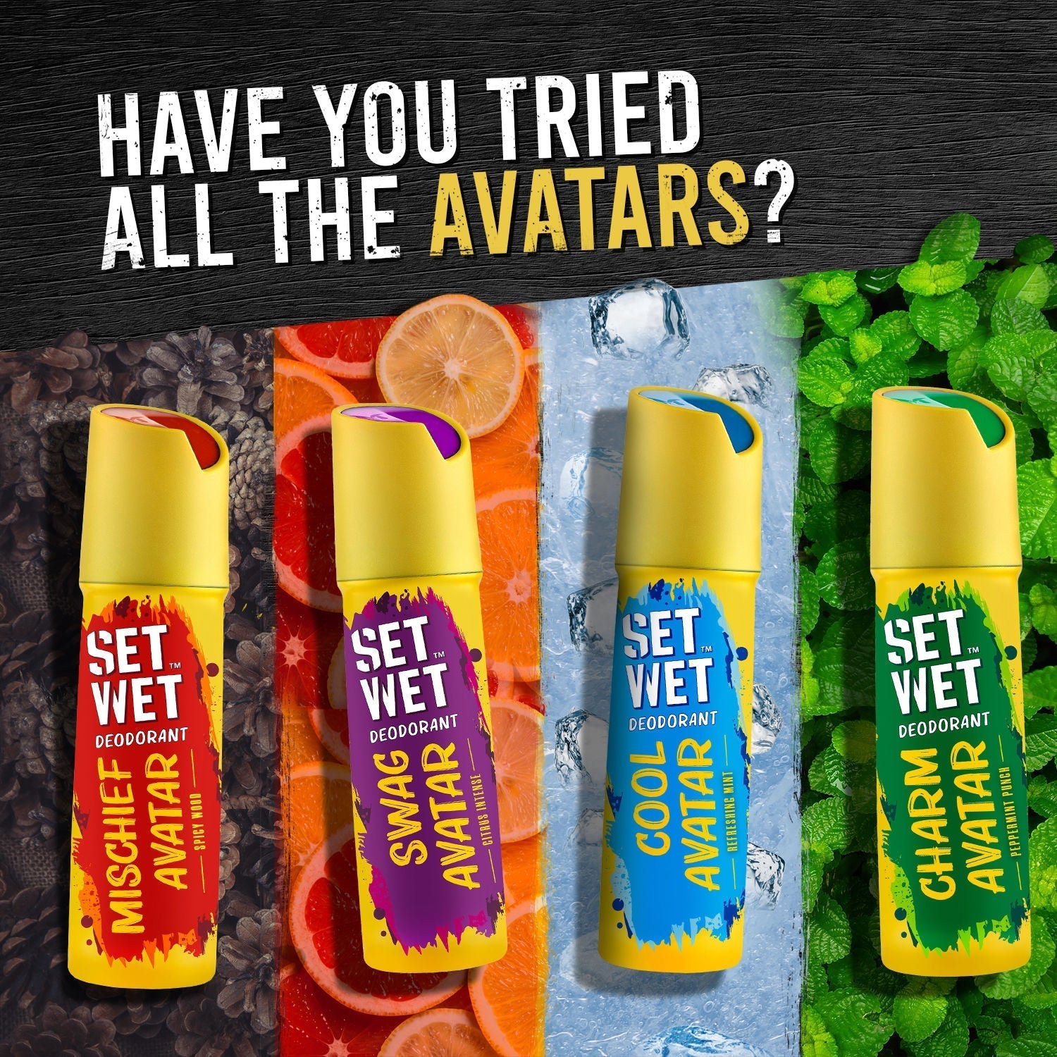 Set Wet Mischief Avatar Deodorant Spray Perfume, 150ml Buy at Indicrest Image 5
