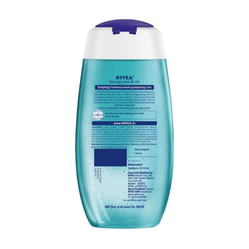 Nivea Frangipani & care oil Body wash for long-lasting freshness, 250ml Buy at Indicrest Image 5