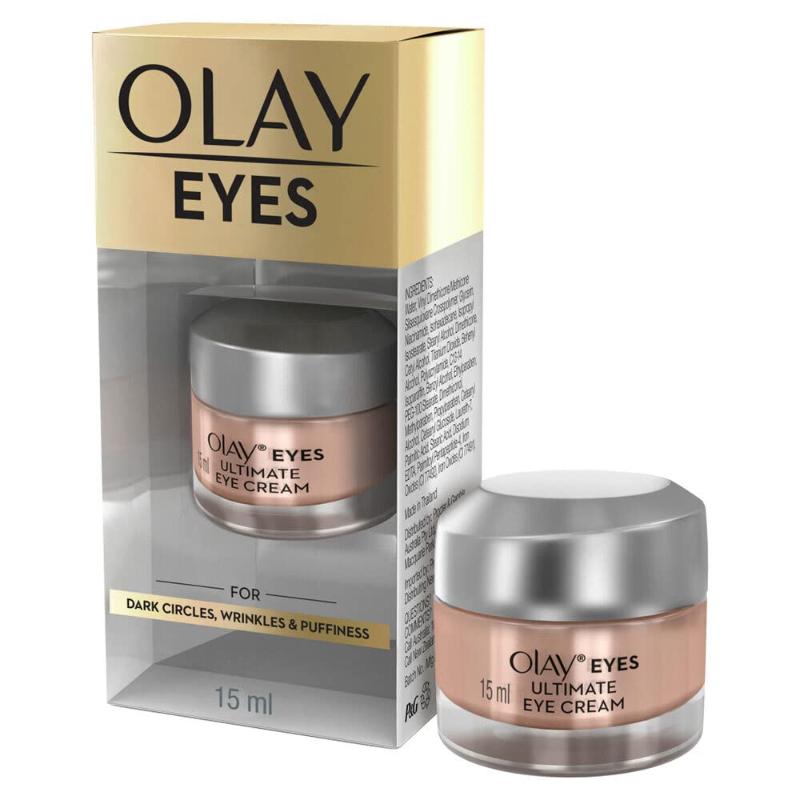 Olay Ultimate Eye Cream Reduces Dark Circles, Wrinkles & Puffiness With Niacimide & Pentapeptides, 15ml Buy at Indicrest Image 3