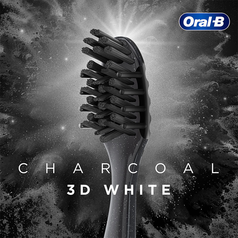 Oral-B 3D White Charcoal Soft Toothbrush For Adults (Pack of 2), 1 piece Buy at Indicrest Image 4