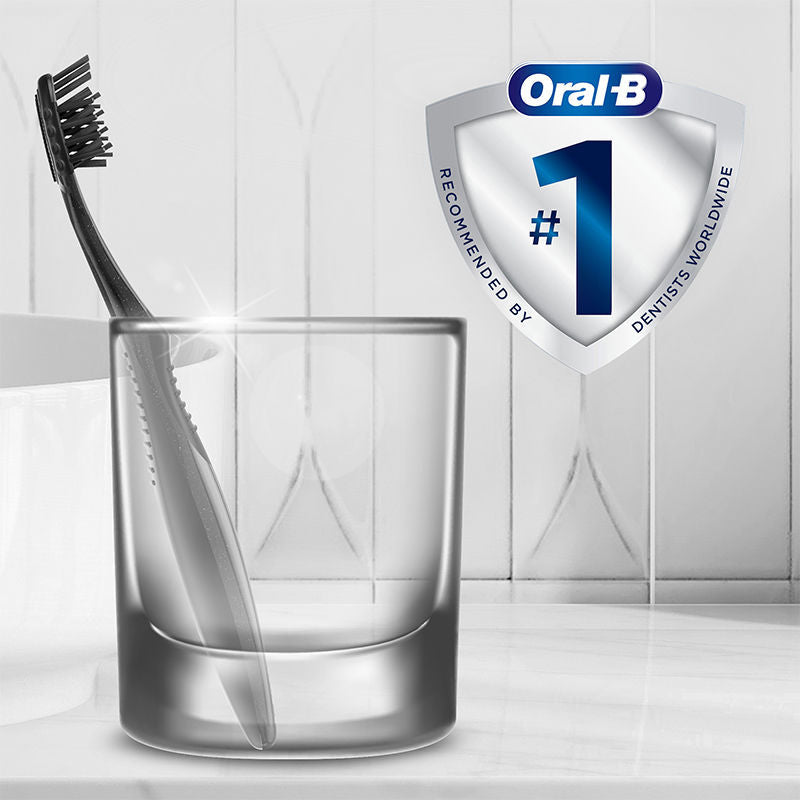 Oral-B 3D White Charcoal Soft Toothbrush For Adults (Pack of 2), 1 piece Buy at Indicrest Image 8