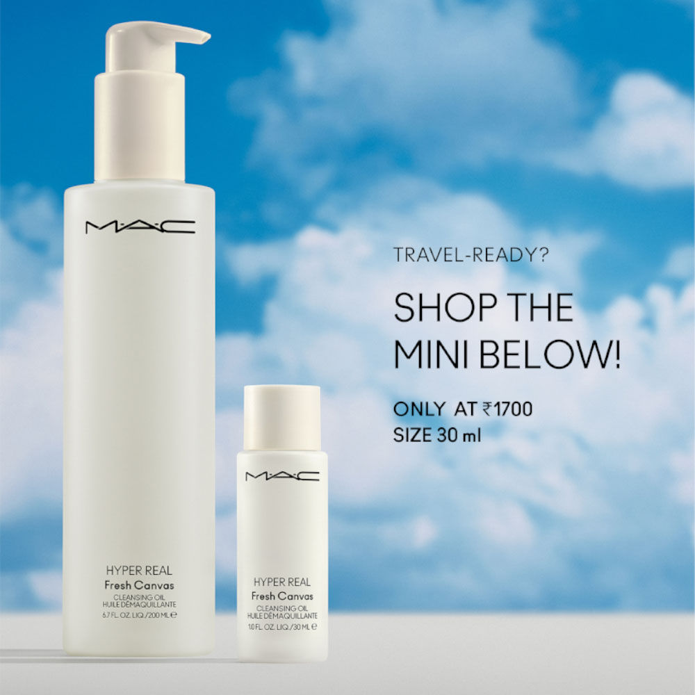 M.A.C Hyper Real Fresh Canvas Cleansing Oil Makeup Remover With Niacinamide, Hyaluronic Acid & Ceramides, 200ml