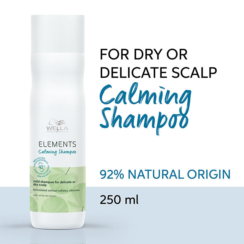 Wella Professionals Elements Calming Shampoo - Mild Shampoo For Delicate Or Dry Scalp, 250ml Buy at Indicrest Image 2