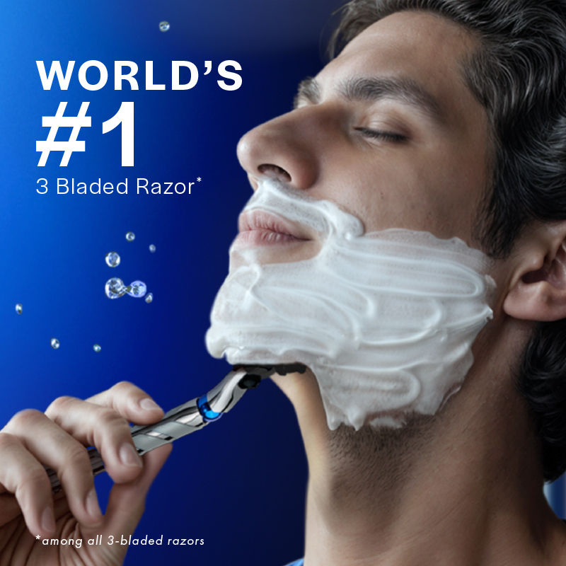 Gillette Mach Turbo 3 Shaving Blades for men, Pack Of 10 Cartridges Buy at Indicrest Image 7