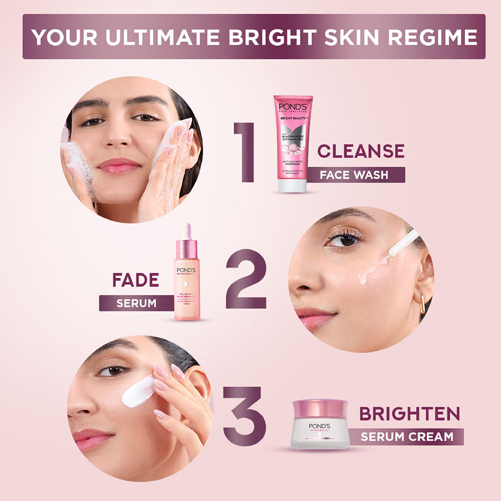 Pond’s Bright Beauty Facewash with Niacinamide, For Glass Skin-like Shine, 200g Buy at Indicrest Image 6
