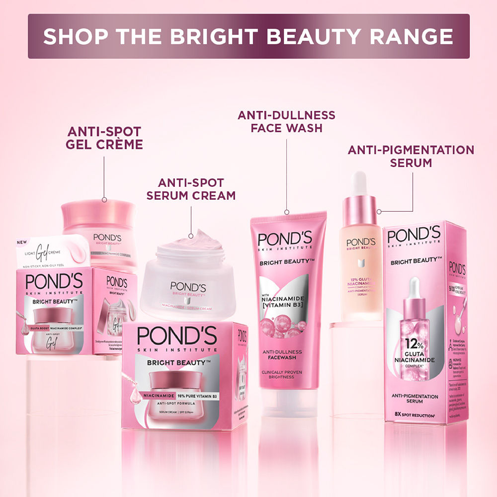 Pond’s Bright Beauty Facewash with Niacinamide, For Glass Skin-like Shine, 150g Buy at Indicrest Image 9