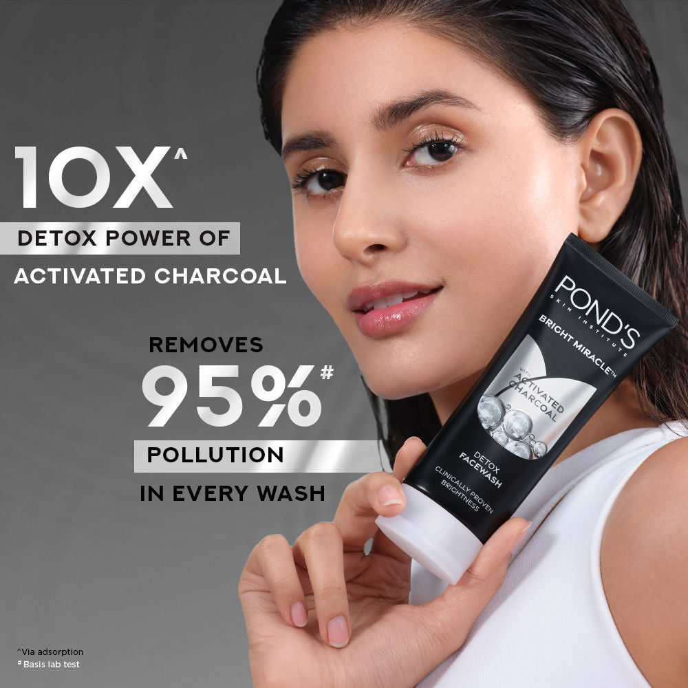 Pond’s Bright Miracle Detox Facewash with 10X Power of Charcoal, 200g Buy at Indicrest Image 4