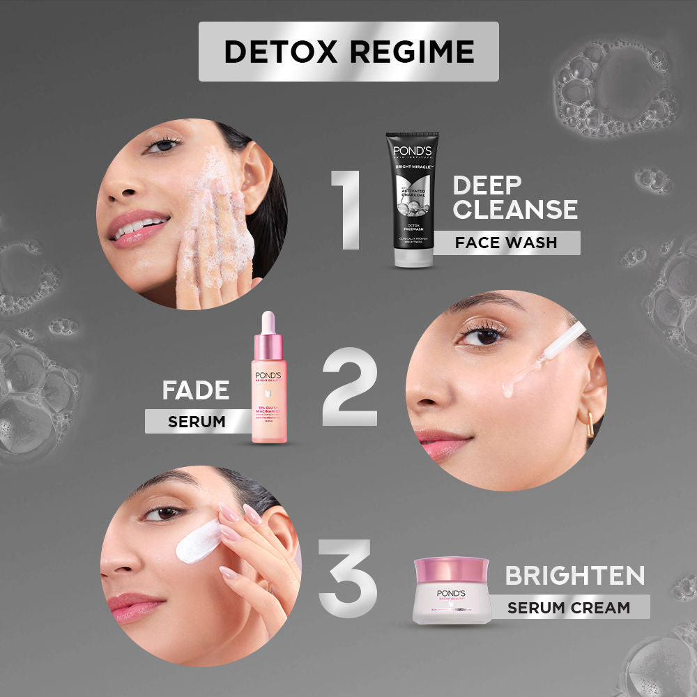 Pond’s Bright Miracle Detox Facewash with 10X Power of Charcoal, 200g Buy at Indicrest Image 6