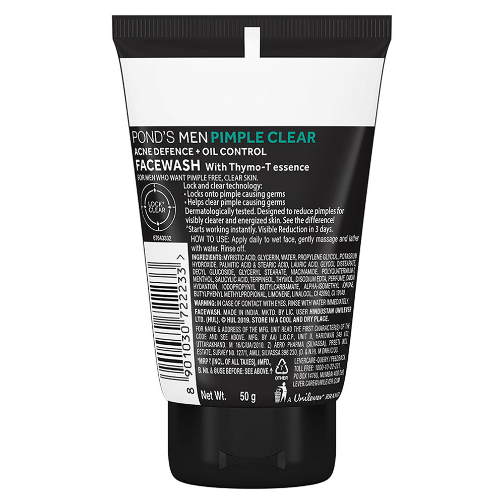 Pond’s Men Pimple Clear Facewash Reduces Pimples In 3 Days Specially For Men, 50g Buy at Indicrest Image 6