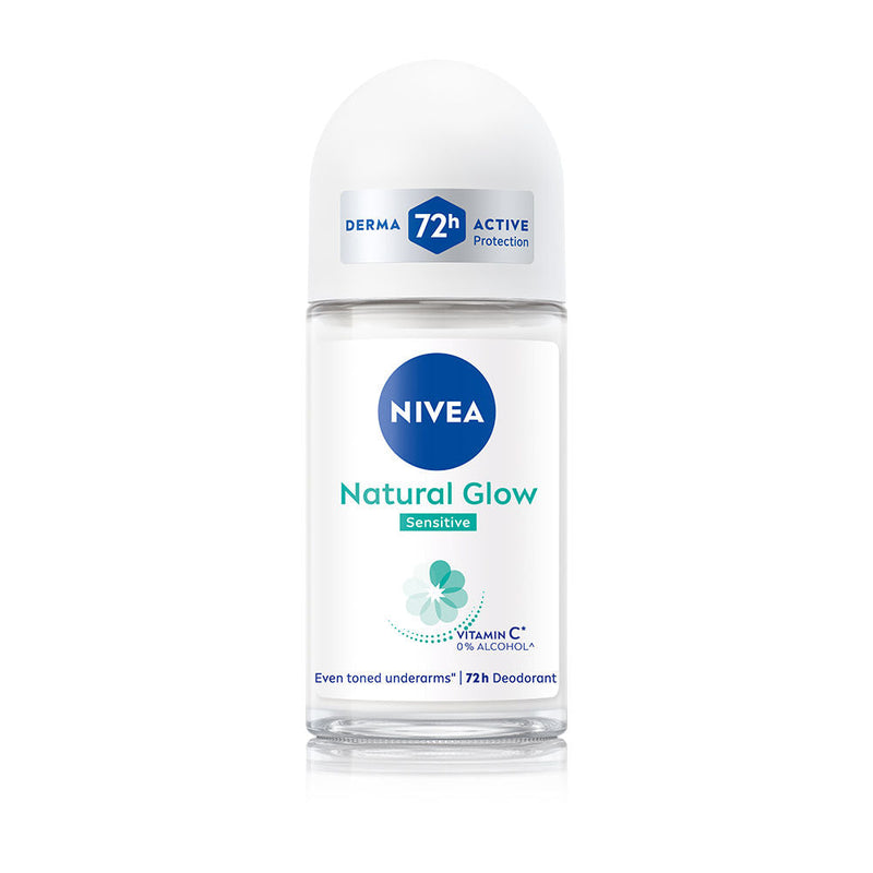 Nivea Natural Glow Sensitive 72H Deodorant Roll, 50ml Buy at Indicrest