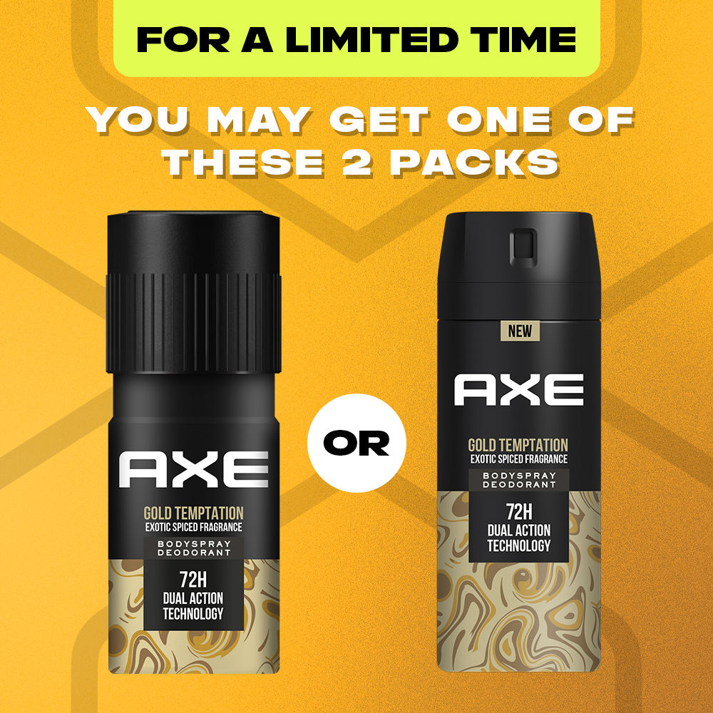 Axe Gold Temptation Long Lasting Deodorant Bodyspray For Men, 150ml Buy at Indicrest Image 8