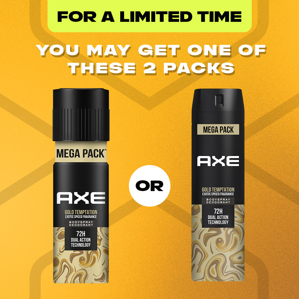 Axe Gold Temptation Long Lasting Deodorant Bodyspray, 215ml Buy at Indicrest Image 8