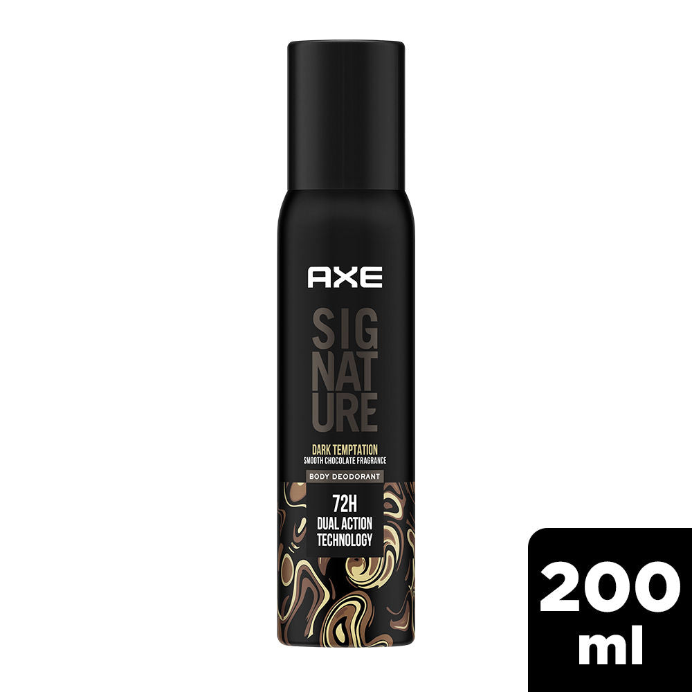 Axe Sigture Dark Temptation Long Lasting No Gas Body Deodorant For Men, 200ml Buy at Indicrest