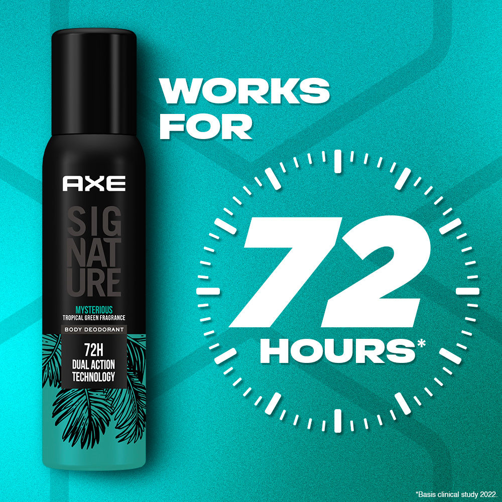 Axe Sigture Mysterious Long Lasting No Gas Body Deodorant For Men, 154ml Buy at Indicrest Image 6