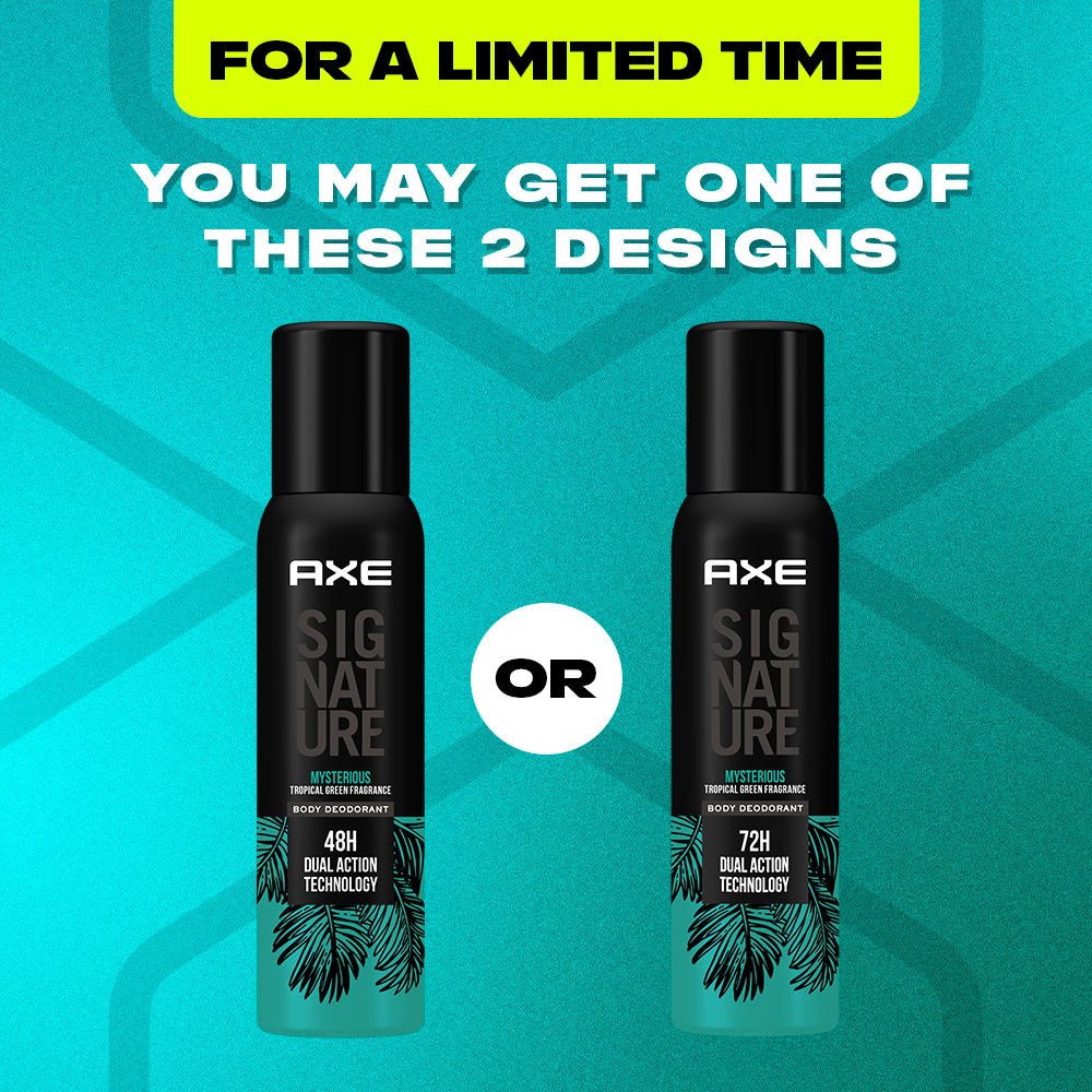 Axe Sigture Mysterious Long Lasting No Gas Body Deodorant For Men, 154ml Buy at Indicrest Image 9