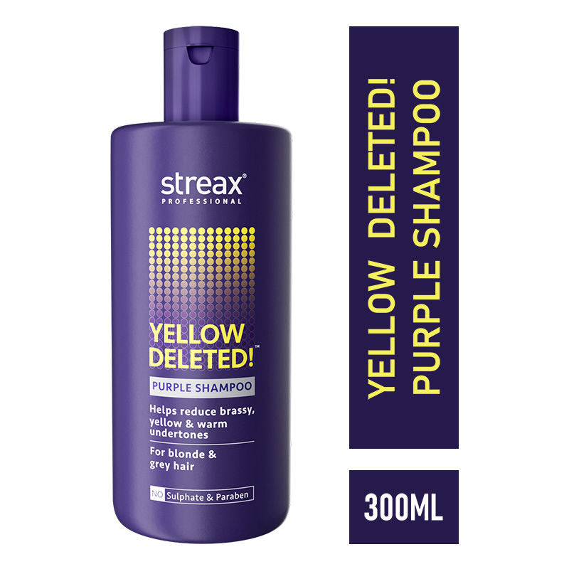Streax Professional Yellow Deleted Purple Shampoo, 300ml Buy at Indicrest