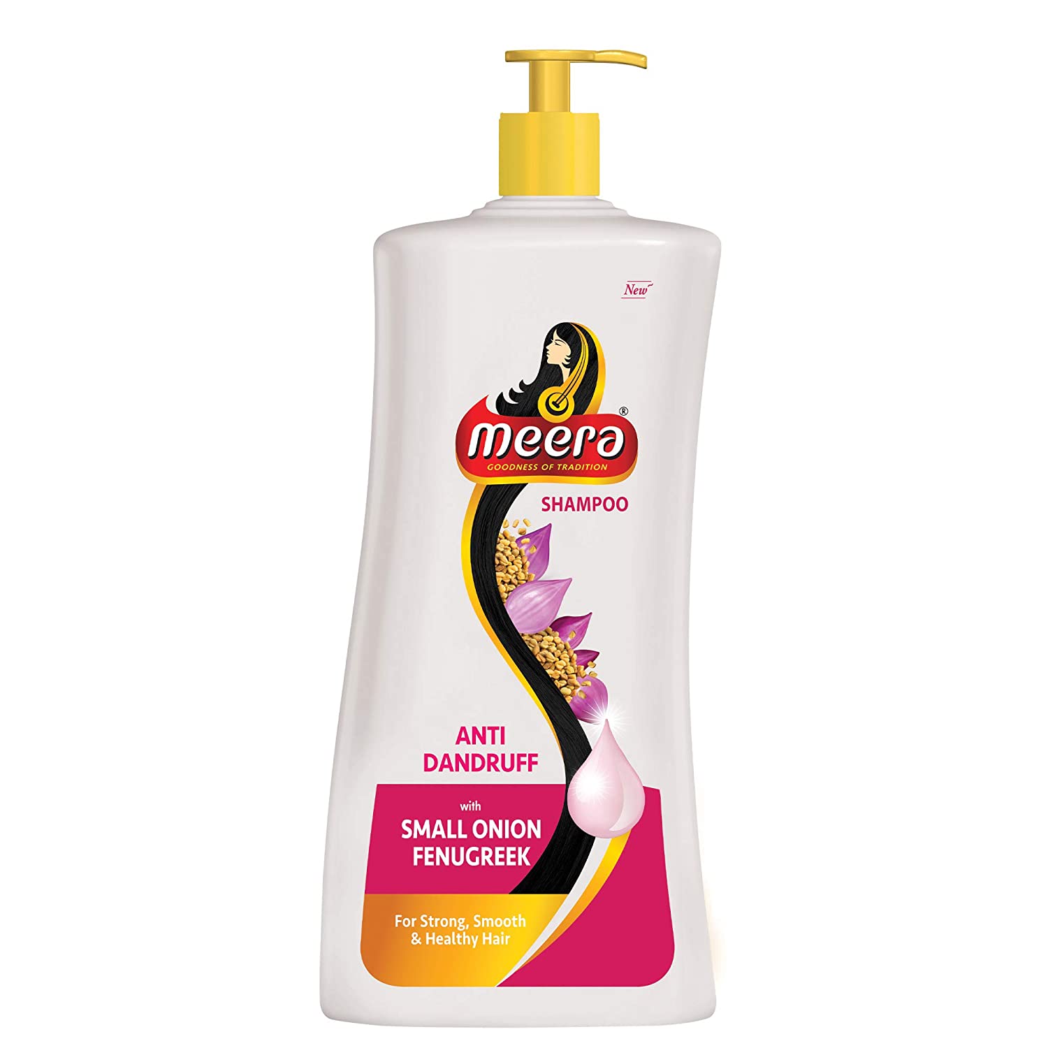 Meera Anti Dandruff Shampoo, With Goodness Of Small Onion and Fenugreek, 650ml Buy at Indicrest