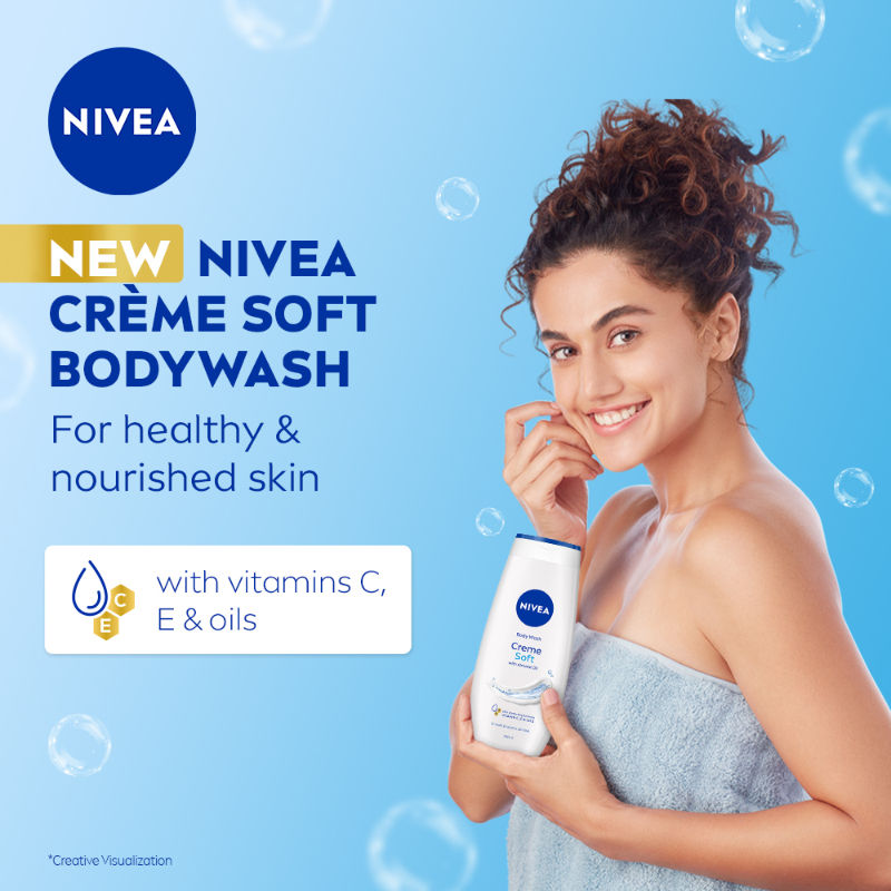 Nivea Body Wash- Creme Soft Naturally Clean & Healthy Skin Natural Almond Oil, 250ml Buy at Indicrest Image 5