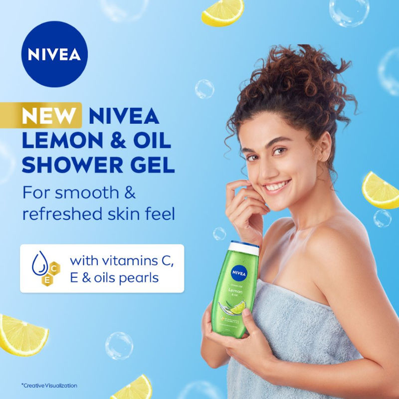 Nivea Lemon & care oil Body wash for long-lasting freshness, 250ml Buy at Indicrest Image 5