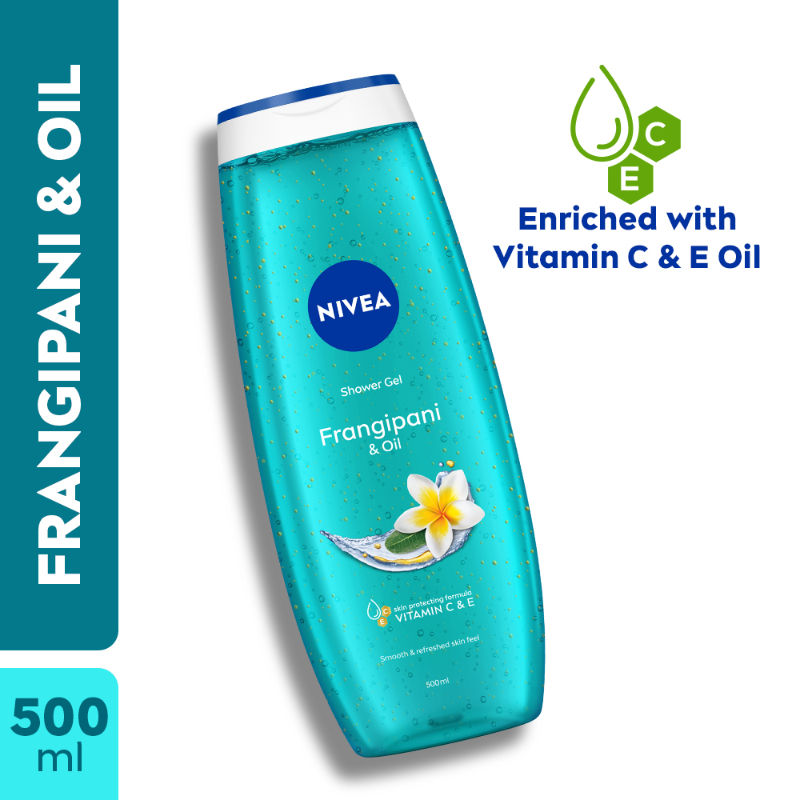 Nivea Frangipani & care oil Body wash for long-lasting freshness, 500ml Buy at Indicrest Image 2