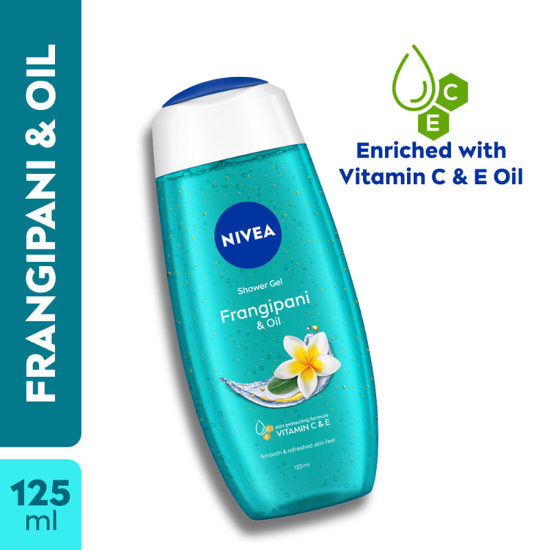 Nivea Frangipani & care oil Body wash for long-lasting freshness, 125ml Buy at Indicrest Image 2
