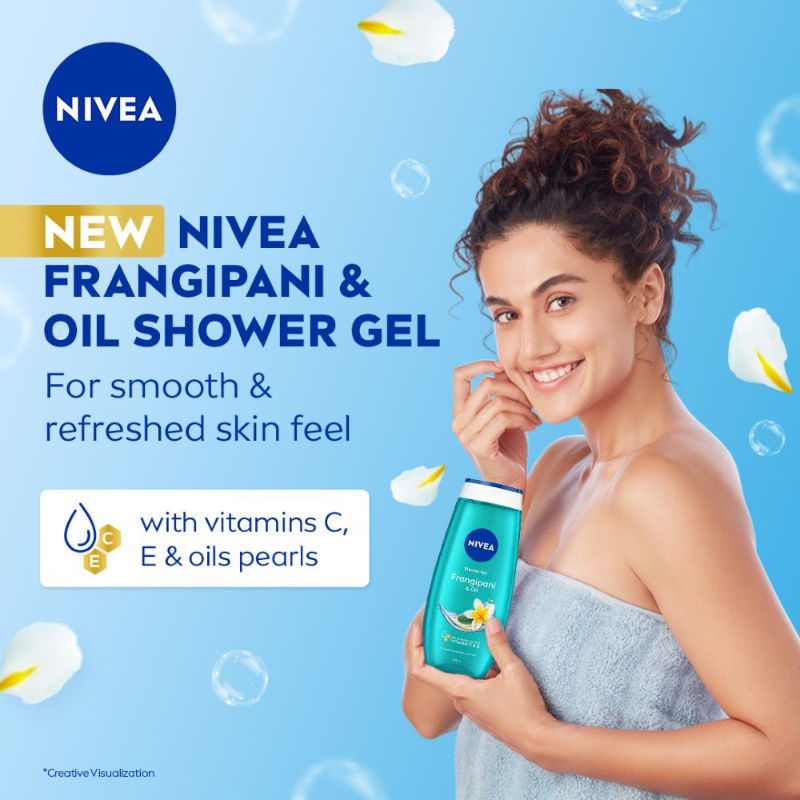 Nivea Frangipani & care oil Body wash for long-lasting freshness, 125ml Buy at Indicrest Image 6