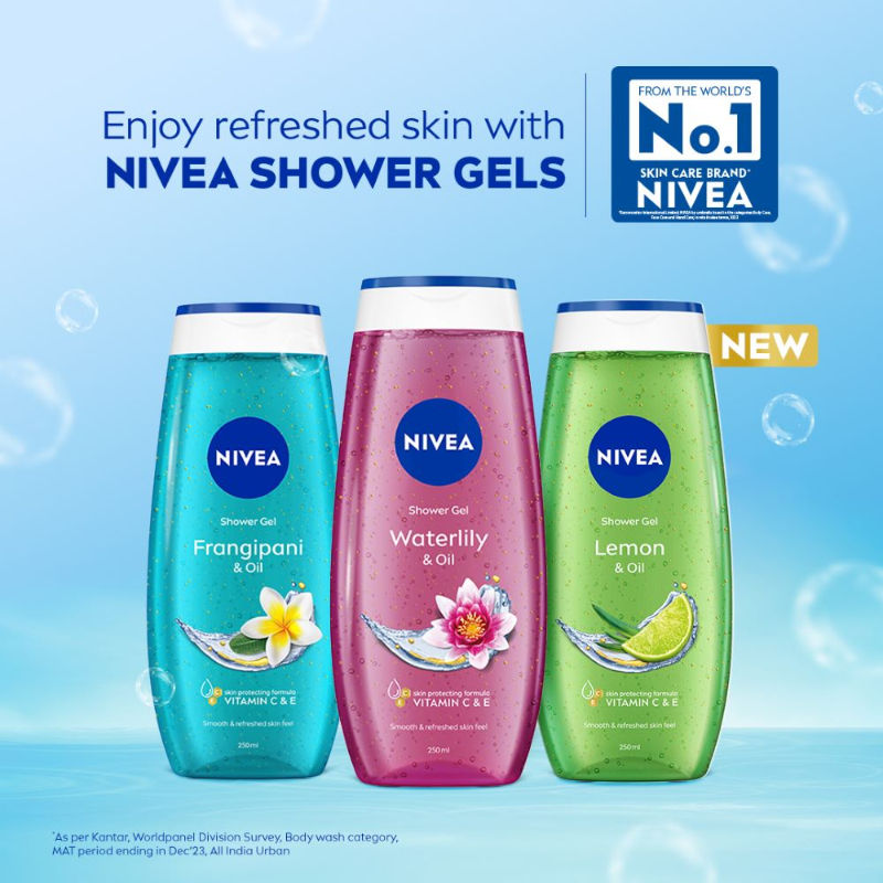 Nivea Waterlily & care oil Body wash for long-lasting freshness, 125ml Buy at Indicrest Image 10