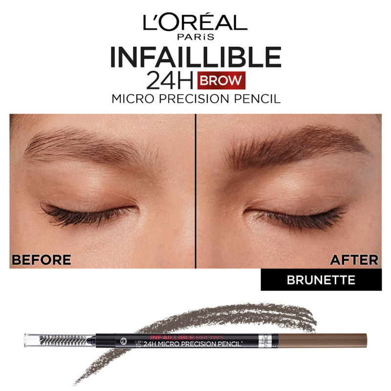 L'Oreal Paris Infallible Brows Upto 24H Micro Precision Pencil - 1.0 Ebony, 1g Buy at Indicrest Image 5