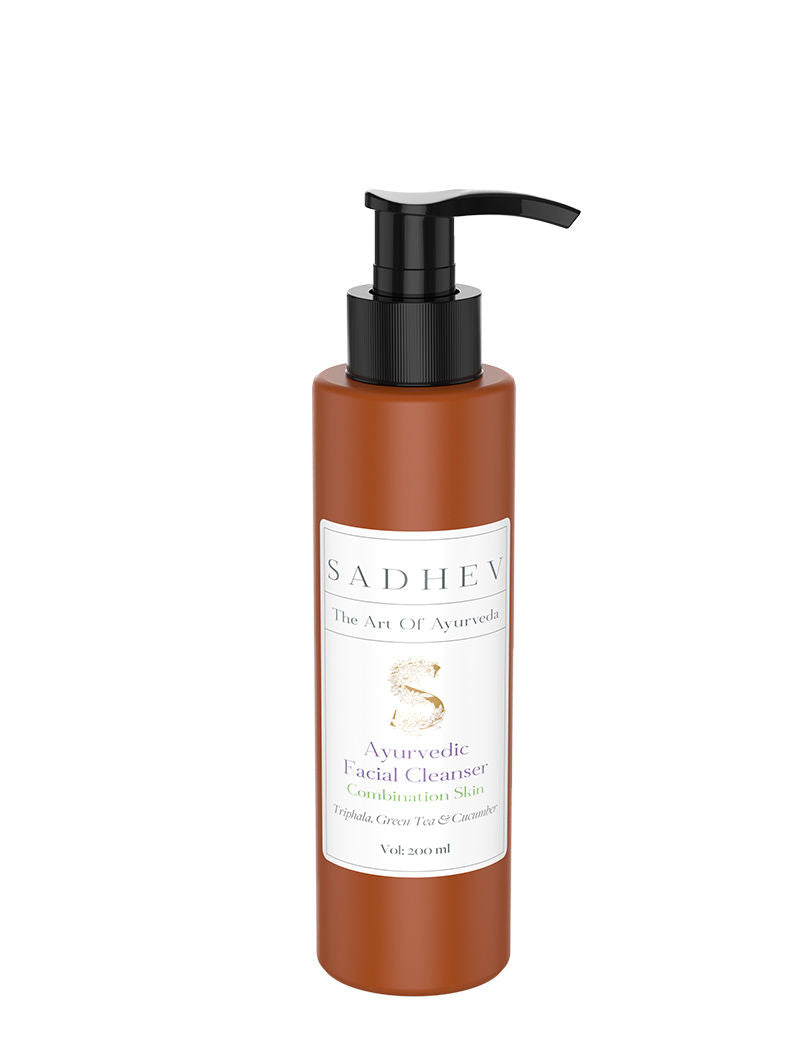 SADHEV Ayurvedic Facial Cleanser Combition Skin, 200ml