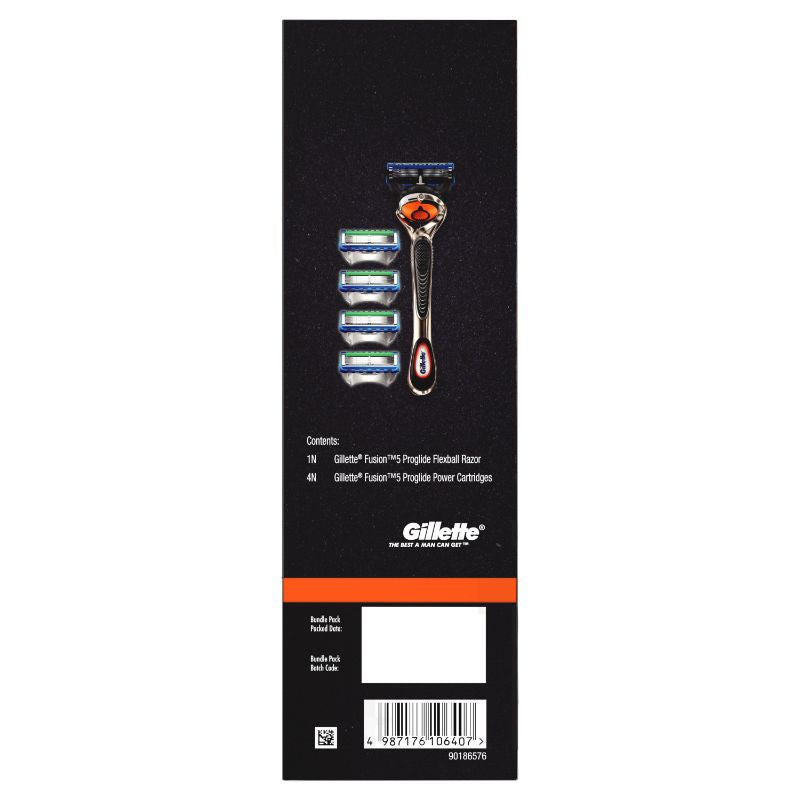 Gillette Flexball ProGlide Combo Pack - Flexball Razor with 4 Flexball Blades Buy at Indicrest Image 3