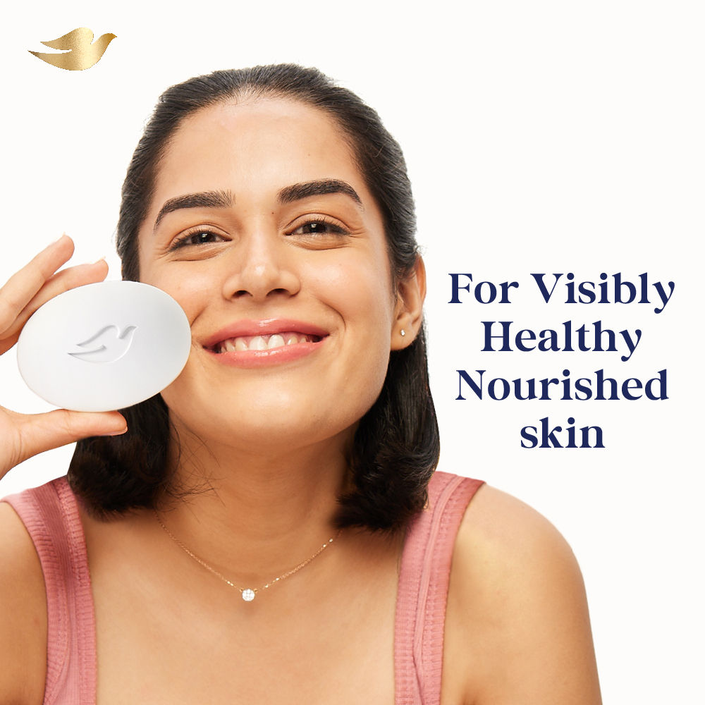 Dove Cream Beauty Bathing Soap Bar with Moisturising Cream (Pack of 8), 800g Buy at Indicrest Image 8
