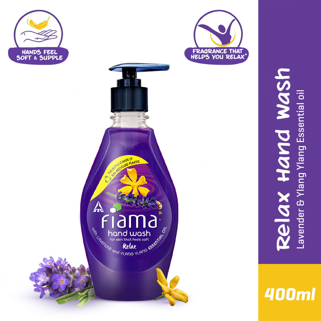 Fiama Relax Hand Wash, Lavender Oil And Ylang Extracts Handwash For Soft And Supple Hands, 400ml Buy at Indicrest Image 6