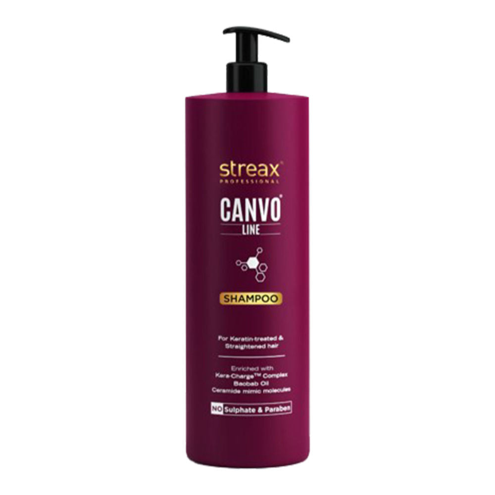 Streax Professional Canvoline Shampoo With Kera-Charge & Baobab Oil, 1000ml Buy at Indicrest Image 8