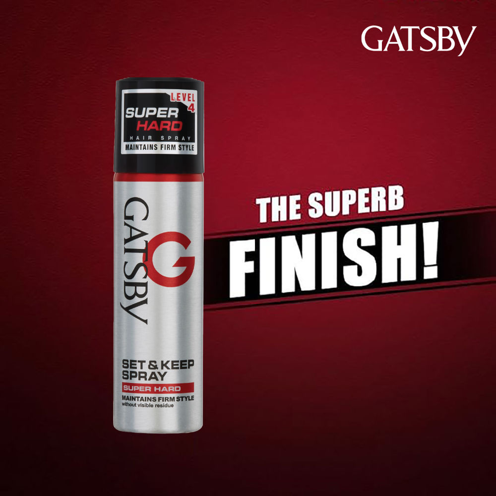 Gatsby Japan's No. 1 Set & Keep Hair Spray - Super Hard, 66ml Buy at Indicrest Image 5