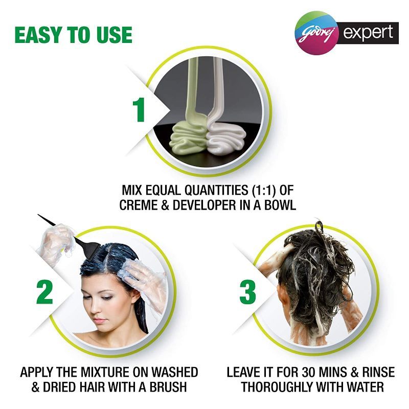 Godrej Expert Rich Creme Hair Colour - Natural Brown, 80g+80ml Buy at Indicrest Image 5