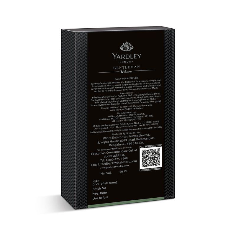 Yardley London Gentleman Urbane Daily Wear Perfume For Him, 50ml Buy at Indicrest Image 3