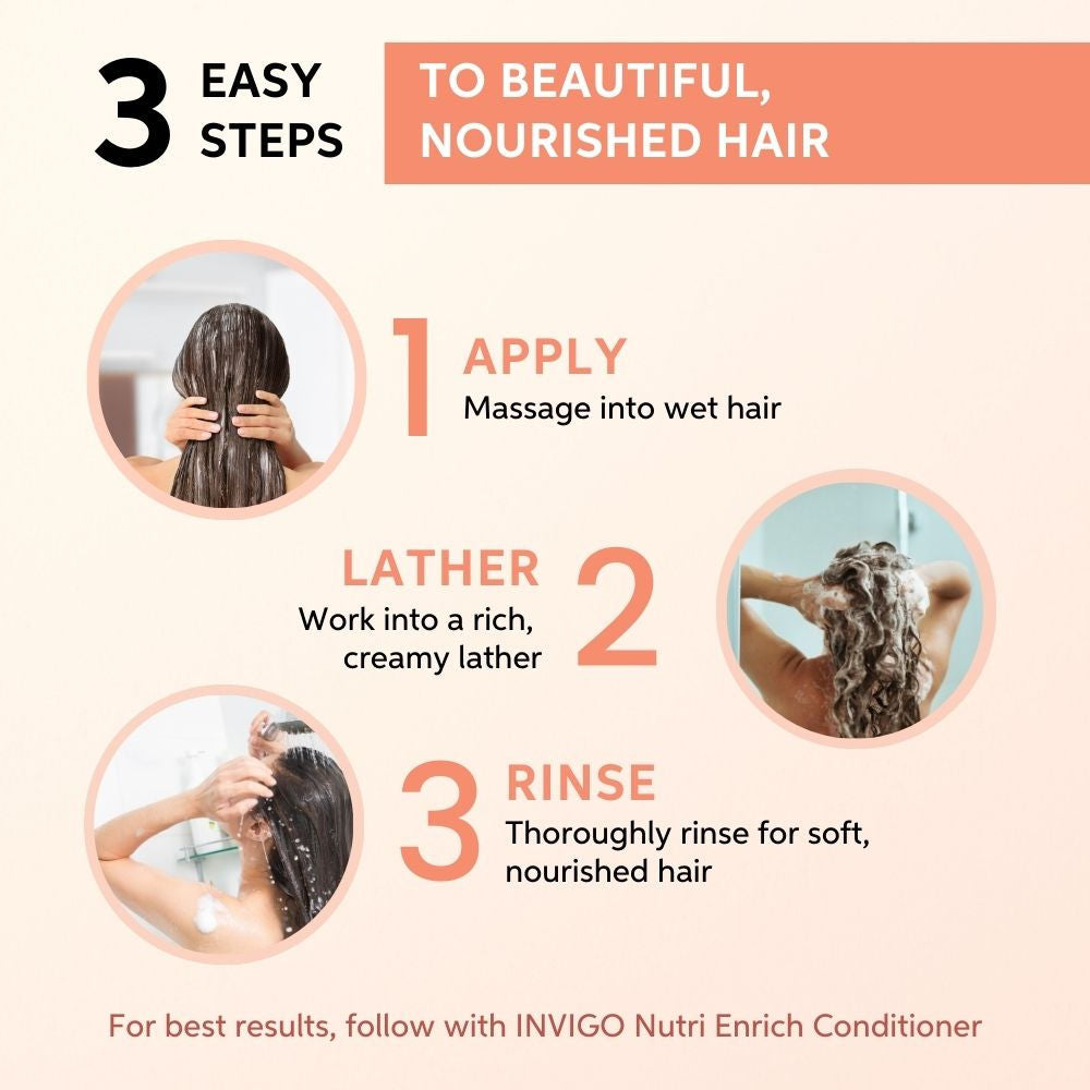 Wella Professionals Invigo Nutri Enrich Shampoo For Dry, Frizzy & Damaged Hair With Goji Berry, 50ml Buy at Indicrest Image 7
