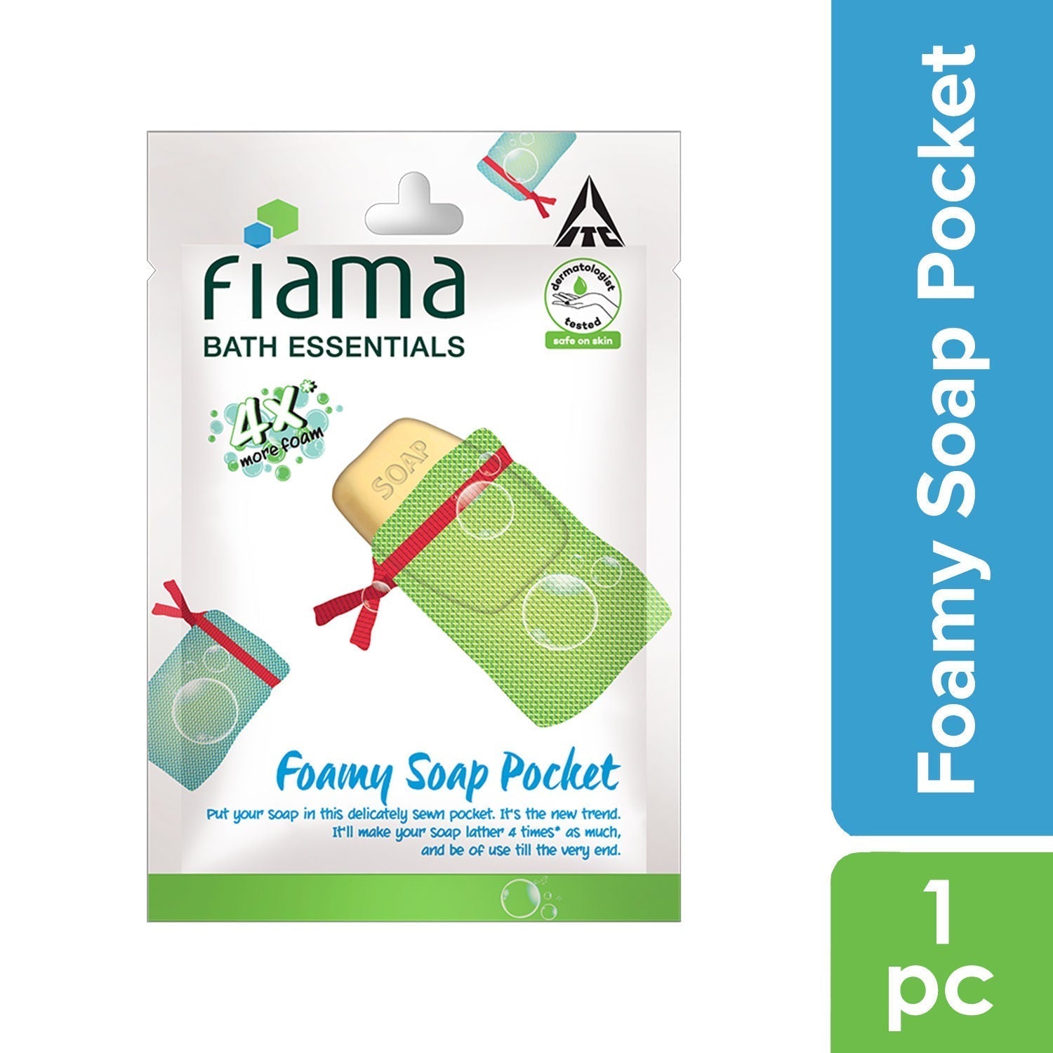 Fiama Bath Essentials Foamy Soap Pocket Buy at Indicrest Image 2