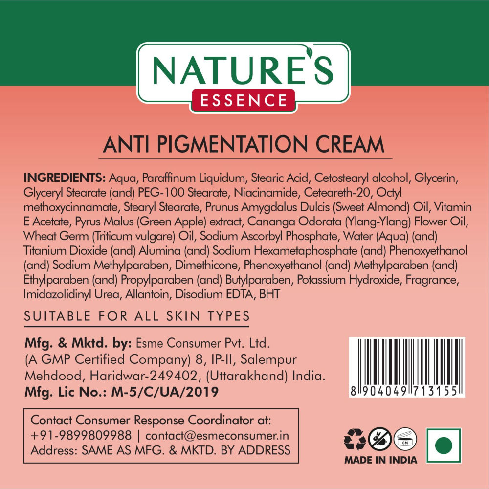 Nature's Essence Facialist Anti Pigmentation Cream with Niacinamide, 45g Buy at Indicrest Image 7