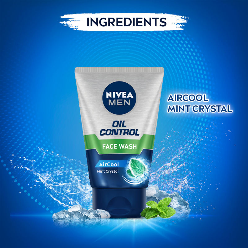 Nivea MEN Face Wash for Oily Skin, Oil Control for 12hr Oil Control with 10x Vitamin C Effect, 50g Buy at Indicrest Image 3