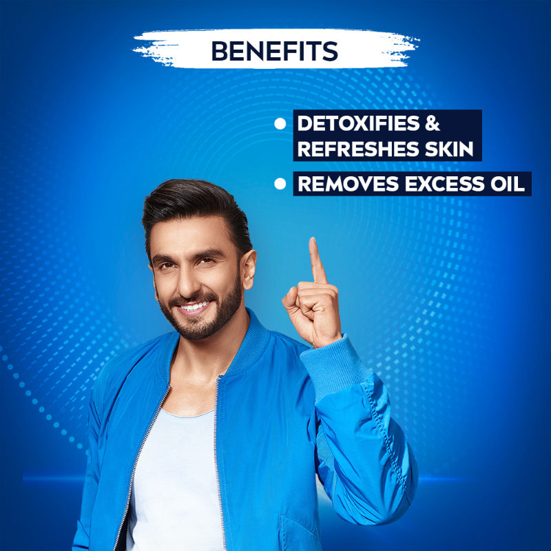 Nivea MEN Face Wash, All in 1 Charcoal, to Detoxify & Refresh Skin with 10x Vitamin C Effect, 100g Buy at Indicrest Image 6