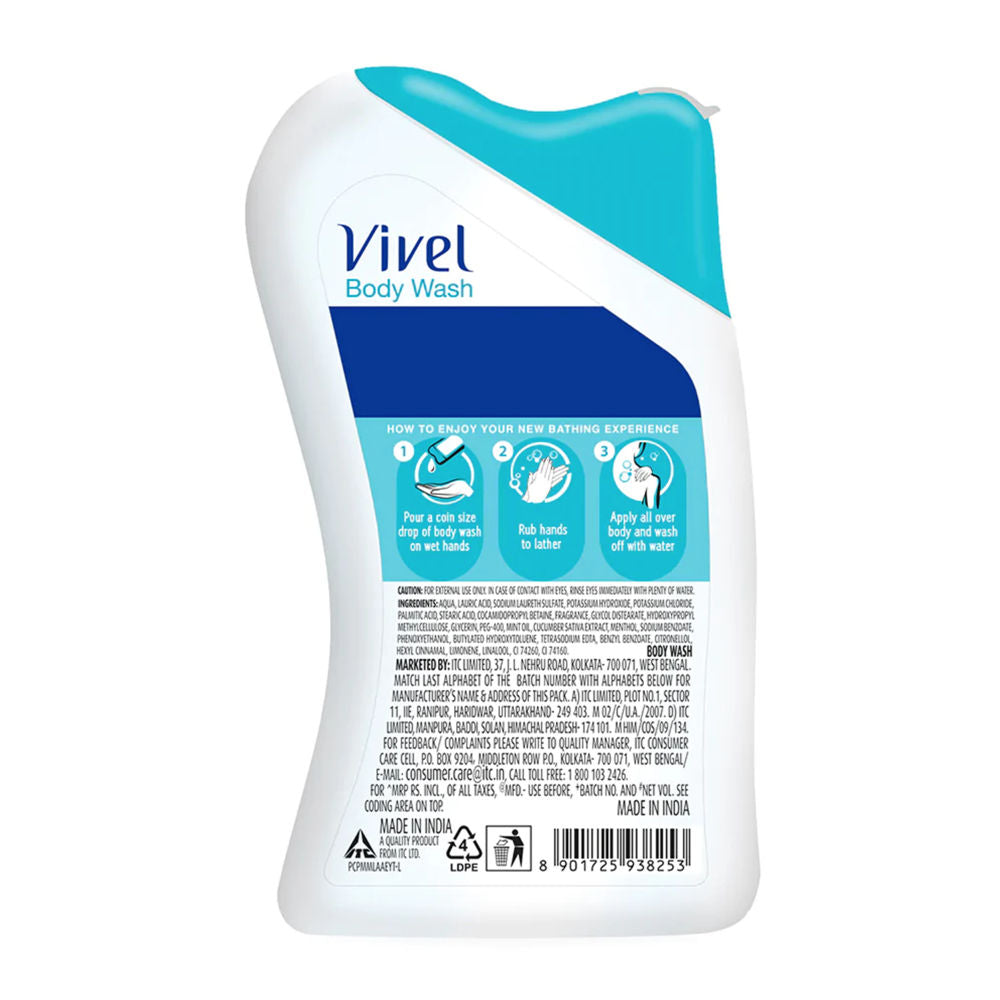 Vivel Body Wash Mint & Cucumber Body Wash, 100ml Buy at Indicrest Image 3
