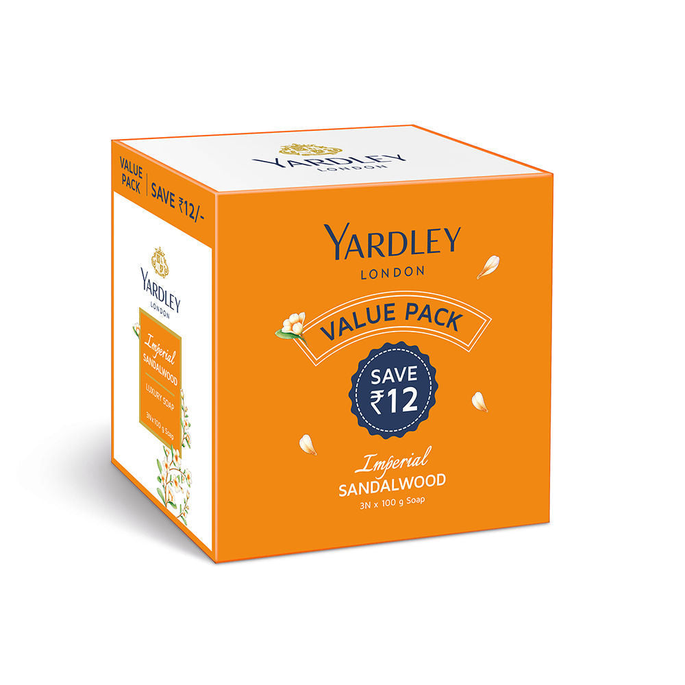 Yardley London Imperial Sandalwood Soap For Women (Pack of 3), 300g Buy at Indicrest Image 3