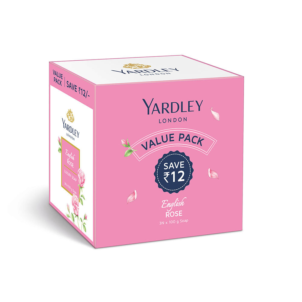 Yardley London English Rose Soap (Pack of 3), 300g Buy at Indicrest Image 3
