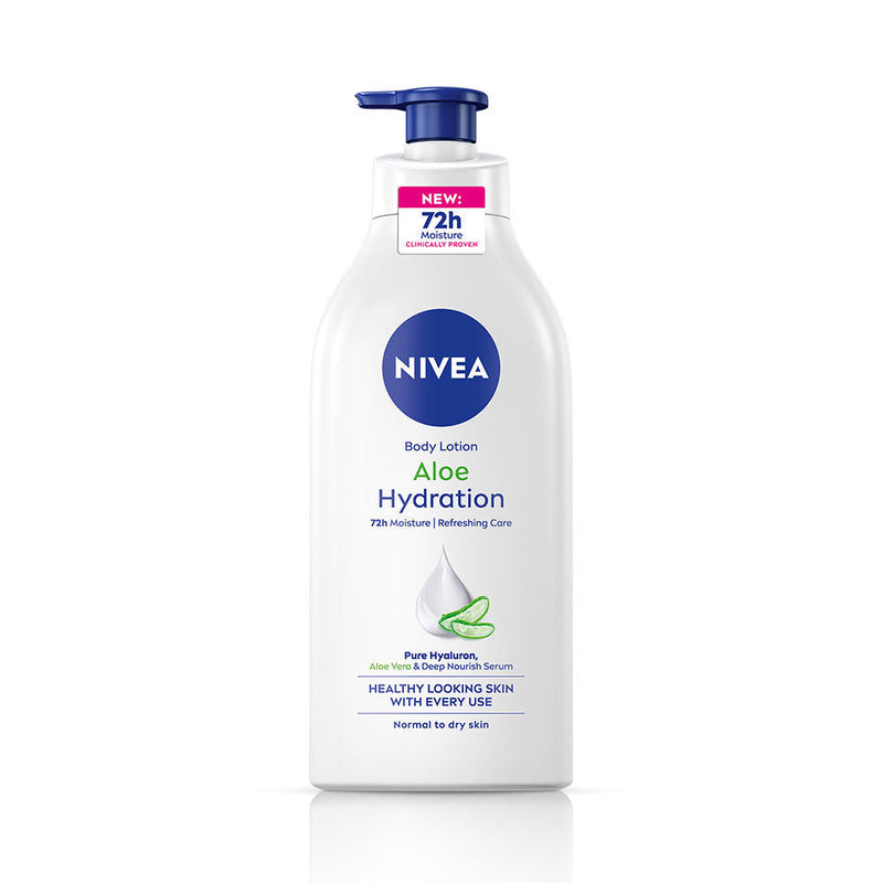 Nivea 100% NATURAL ALOEVERA Body lotion- 5 in 1 COMPLETE CARE for 48H Refreshing moisturization, 600ml Buy at Indicrest