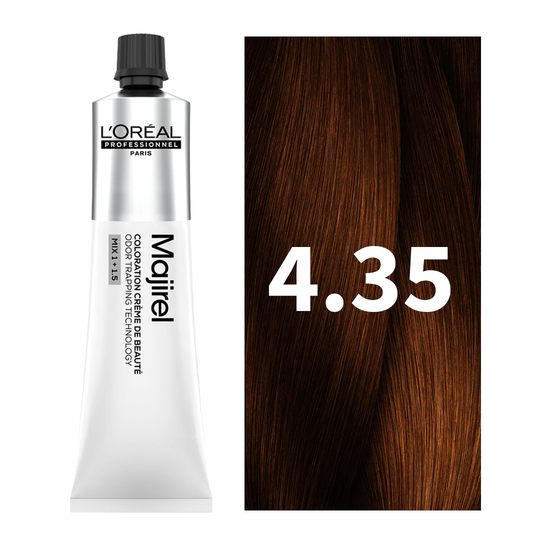 L'Oreal Professionnel Paris Majirel - 4.45 (Mahogany Copper Brown) Hair Color, 49.5 g Buy at Indicrest