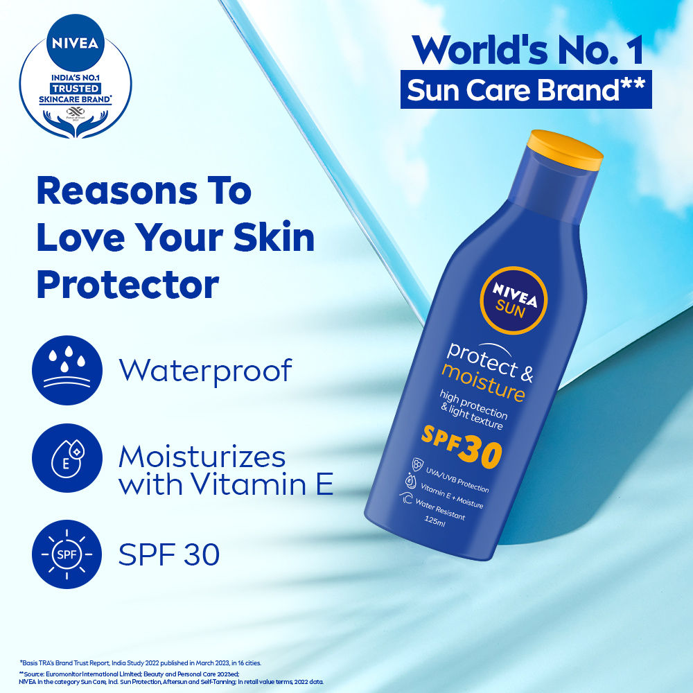 Nivea Moisturising Sun Lotion SPF 30, 75ml Buy at Indicrest Image 3